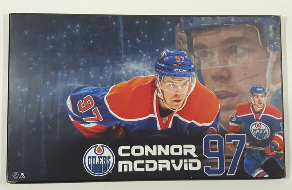 NHLPA NHL Edmonton Oilers #97 Connor McDavid 8 3/8" x 14" Hardboard Wood Wall Plaque