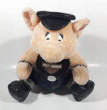 1992 Play By Play Harley Davidson Motor Cycles 10" Tall Pig in Leather Biker Clothing Stuffed Animal Plush Plushy