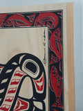Vintage Clarence A. Wells Port Simpson, B.C. Aboriginal Art Wood Box with Sliding Lid