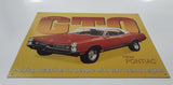 The New GTO From Pontiac "A flying machine for people who can't stand heights" 12 1/4" x 16" Tin Metal Sign