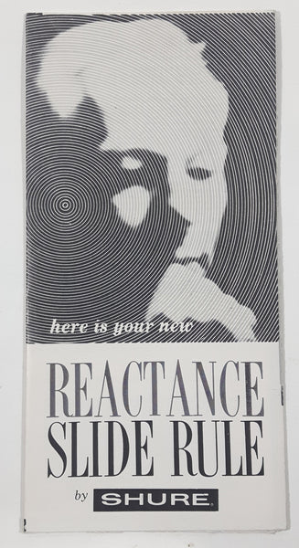 Vintage Shure Brothers Reactance Slide Rule Stereo Components Advertising Brochure Pamphlet