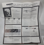 Vintage Shure Brothers Reactance Slide Rule Stereo Components Advertising Brochure Pamphlet
