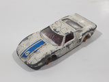 Vintage 1965 Lesney Matchbox Series No. 41 Ford G.T. White Die Cast Toy Race Car Vehicle