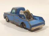 Vintage Husky Ford F350 Tow Truck Blue Die Cast Toy Car Vehicle Made in Gt. Britain