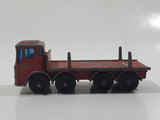 Vintage 1970s Lesney Matchbox Series Ergomatic Cab Pipe Truck Red Die Cast Toy Car Vehicle Made in England