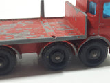 Vintage 1970s Lesney Matchbox Series Ergomatic Cab Pipe Truck Red Die Cast Toy Car Vehicle Made in England