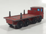 Vintage 1970s Lesney Matchbox Series Ergomatic Cab Pipe Truck Red Die Cast Toy Car Vehicle Made in England