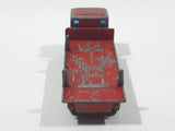 Vintage 1970s Lesney Matchbox Series Ergomatic Cab Pipe Truck Red Die Cast Toy Car Vehicle Made in England