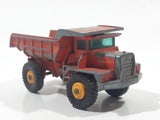 Vintage 1968 Lesney Matchbox Series No. 28 Mack Dump Truck Orange Die Cast Toy Car Vehicle