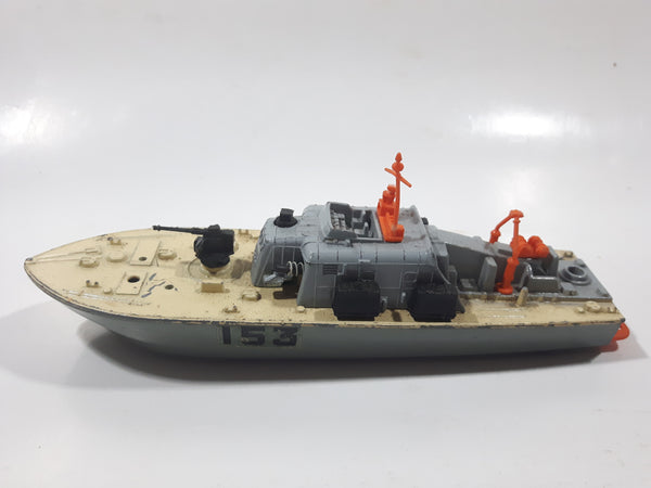 Vintage Dinky Toys Motor Patrol Boat 153 Grey and Cream Die Cast Toy Car Vehicle Made in England