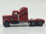 Vintage Semi Truck Red Die Cast Toy Car Vehicle