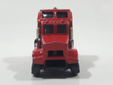 Vintage Semi Truck Red Die Cast Toy Car Vehicle