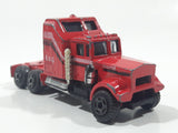Vintage Semi Truck Red Die Cast Toy Car Vehicle