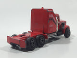 Vintage Semi Truck Red Die Cast Toy Car Vehicle