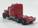 Vintage Semi Truck Red Die Cast Toy Car Vehicle