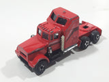 Vintage Semi Truck Red Die Cast Toy Car Vehicle