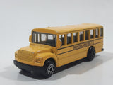 2010 Maisto Fresh Metal School District 2 School Bus Yellow Die Cast Toy Car Vehicle