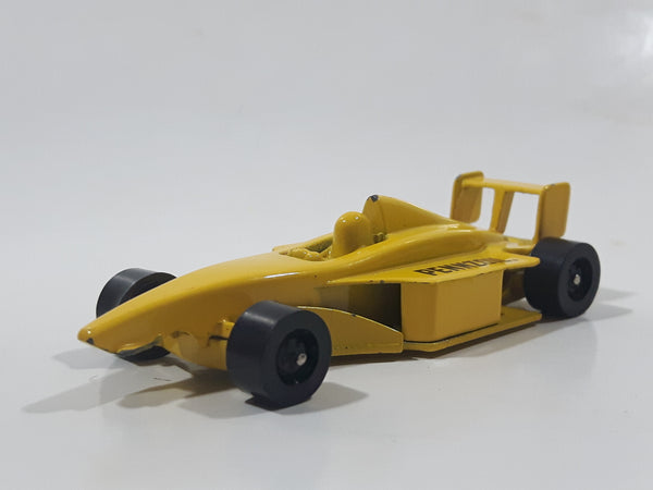 Golden Wheels Formula 1 Pennzoil Yellow Die Cast Toy Race Car Vehicle