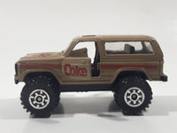 1988 Hartoy Coca Cola Coke Soda Pop Chevrolet Blazer Brown White Red Die Cast Toy Car Vehicle with Opening Doors