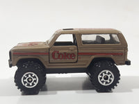 1988 Hartoy Coca Cola Coke Soda Pop Chevrolet Blazer Brown White Red Die Cast Toy Car Vehicle with Opening Doors