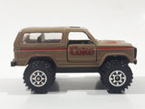 1988 Hartoy Coca Cola Coke Soda Pop Chevrolet Blazer Brown White Red Die Cast Toy Car Vehicle with Opening Doors