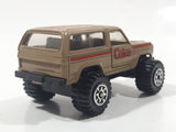 1988 Hartoy Coca Cola Coke Soda Pop Chevrolet Blazer Brown White Red Die Cast Toy Car Vehicle with Opening Doors