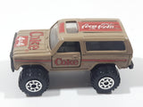 1988 Hartoy Coca Cola Coke Soda Pop Chevrolet Blazer Brown White Red Die Cast Toy Car Vehicle with Opening Doors