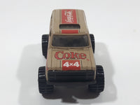 1988 Hartoy Coca Cola Coke Soda Pop Chevrolet Blazer Brown White Red Die Cast Toy Car Vehicle with Opening Doors
