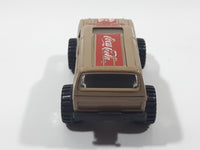 1988 Hartoy Coca Cola Coke Soda Pop Chevrolet Blazer Brown White Red Die Cast Toy Car Vehicle with Opening Doors