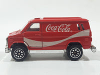 1988 Hartoy Coca Cola Coke Soda Pop Delivery Van White Red Die Cast Toy Car Vehicle