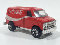 1988 Hartoy Coca Cola Coke Soda Pop Delivery Van White Red Die Cast Toy Car Vehicle