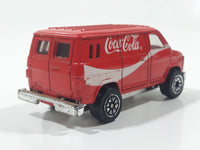 1988 Hartoy Coca Cola Coke Soda Pop Delivery Van White Red Die Cast Toy Car Vehicle