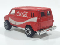 1988 Hartoy Coca Cola Coke Soda Pop Delivery Van White Red Die Cast Toy Car Vehicle
