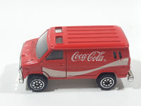 1988 Hartoy Coca Cola Coke Soda Pop Delivery Van White Red Die Cast Toy Car Vehicle