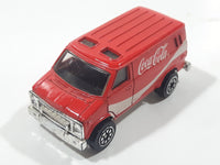 1988 Hartoy Coca Cola Coke Soda Pop Delivery Van White Red Die Cast Toy Car Vehicle