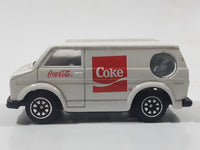 1988 Hartoy Coca Cola Coke Soda Pop Bedford Delivery Van White Red Die Cast Toy Car Vehicle
