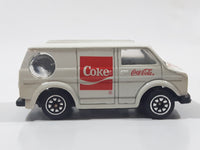 1988 Hartoy Coca Cola Coke Soda Pop Bedford Delivery Van White Red Die Cast Toy Car Vehicle