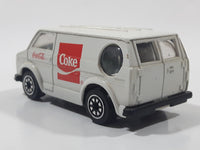 1988 Hartoy Coca Cola Coke Soda Pop Bedford Delivery Van White Red Die Cast Toy Car Vehicle