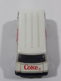 1988 Hartoy Coca Cola Coke Soda Pop Bedford Delivery Van White Red Die Cast Toy Car Vehicle