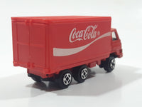 1988 Hartoy Coca Cola Coke Soda Pop Delivery Truck Red Die Cast Toy Car Vehicle with Opening Rear Doors
