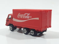 1988 Hartoy Coca Cola Coke Soda Pop Delivery Truck Red Die Cast Toy Car Vehicle with Opening Rear Doors