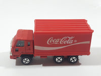 1988 Hartoy Coca Cola Coke Soda Pop Delivery Truck Red Die Cast Toy Car Vehicle with Opening Rear Doors