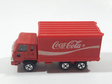1988 Hartoy Coca Cola Coke Soda Pop Delivery Truck Red Die Cast Toy Car Vehicle with Opening Rear Doors