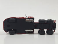 Coca Cola Santa Claus Christmas Themed Semi Truck and Trailer Red Die Cast Toy Car Vehicle