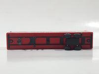 Coca Cola Santa Claus Christmas Themed Semi Truck and Trailer Red Die Cast Toy Car Vehicle
