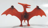 S.H. Orange Pterandon 2 3/4" Tall Dinosaur Toy Figure
