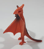S.H. Orange Pterandon 2 3/4" Tall Dinosaur Toy Figure
