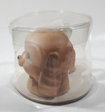 Vintage Light Brown Spaniel Puppy Dog Laying 6 1/4" Long Rubber Squeak Toy Figure