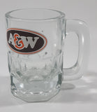 1970s A & W Restaurants Clear Glass 3 1/8" Tall Miniature Glass Mug