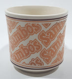 Sambo's Restaurant 3 1/4" Tall Ceramic Coffee Mug Cup Made in USA